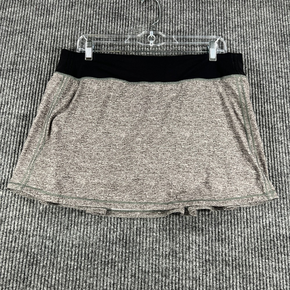 Lululemon Pace Rival Skirt Womens Size 10 Gray Lined Active Tennis Golf Stretch
